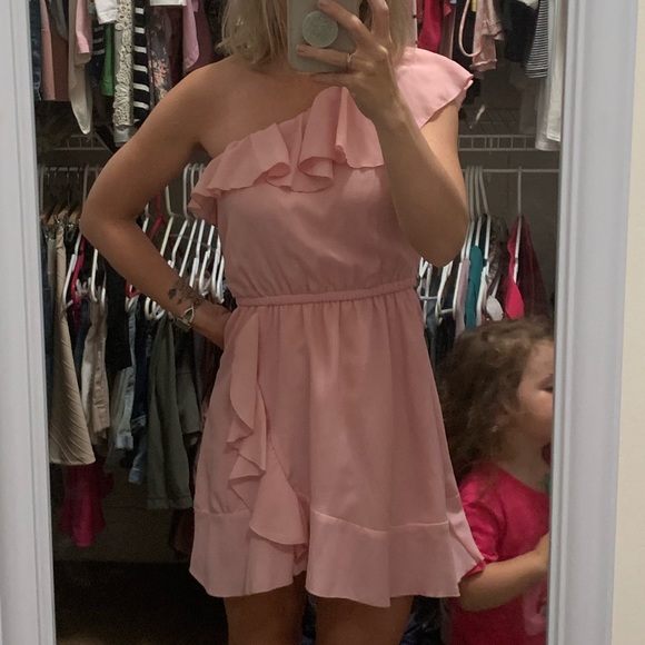 Pink Ruffle Dress - Picture 3 of 4